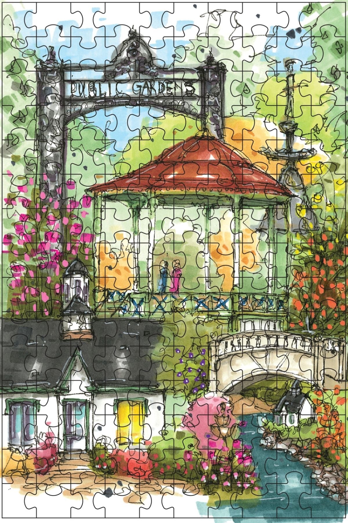 Halifax Public Gardens Mini Luxury Puzzle