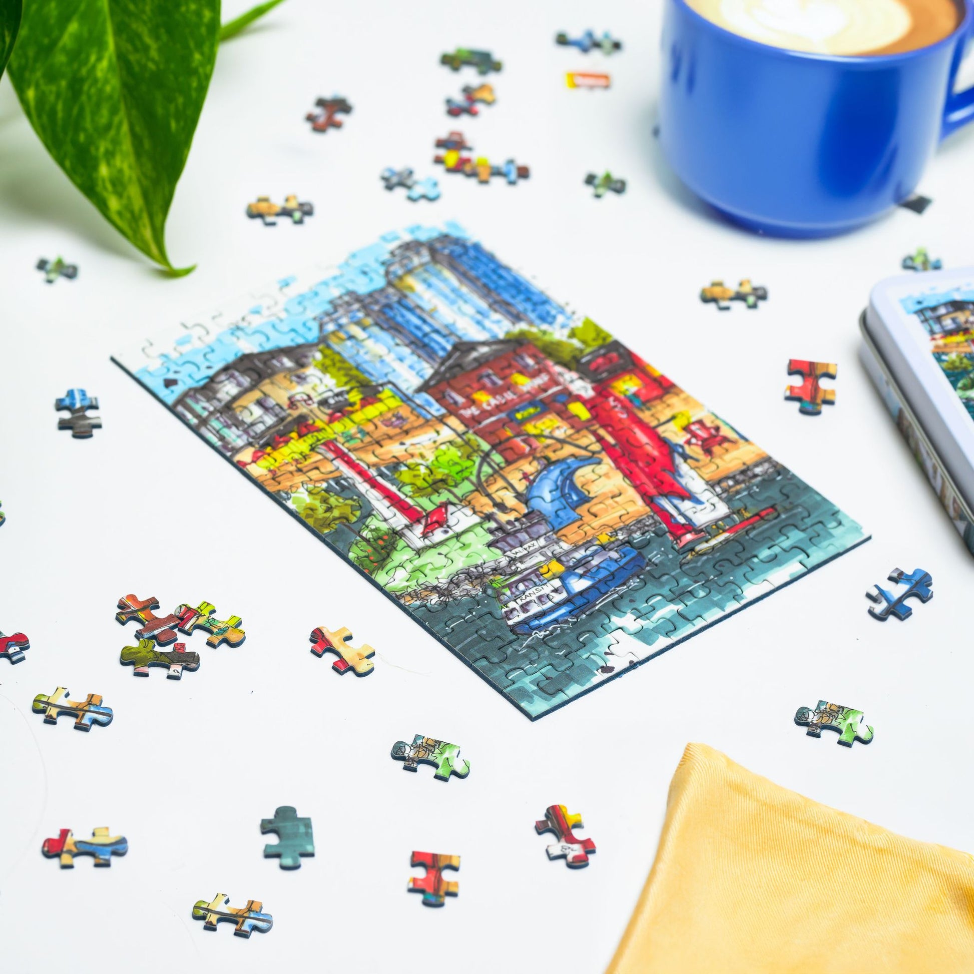 DTSP003 Halifax Waterfront - Mini Luxury Puzzle - Downtown Sketcher
