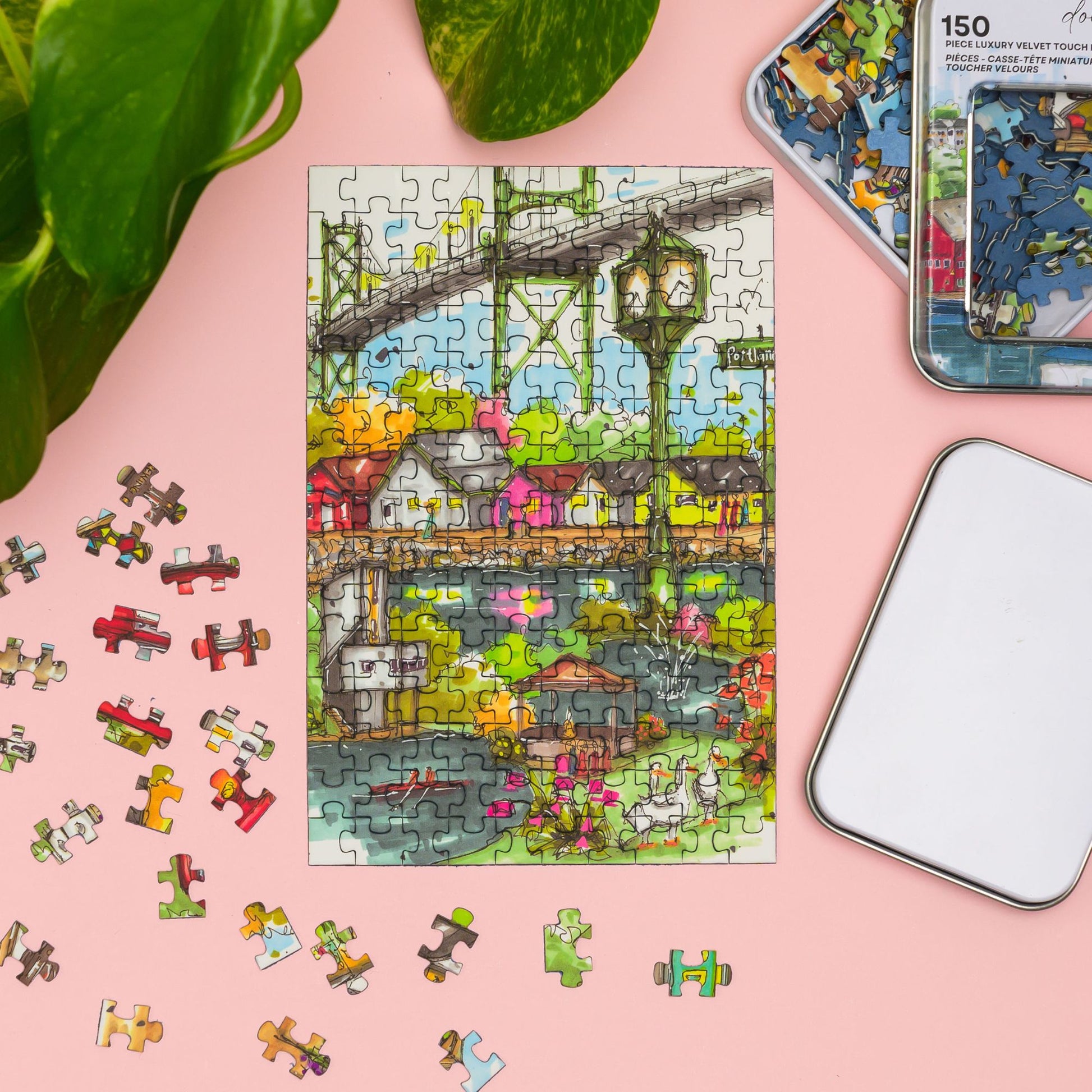 DTSP004 Dartmouth, Nova Scotia - Mini Luxury Puzzle - Downtown Sketcher