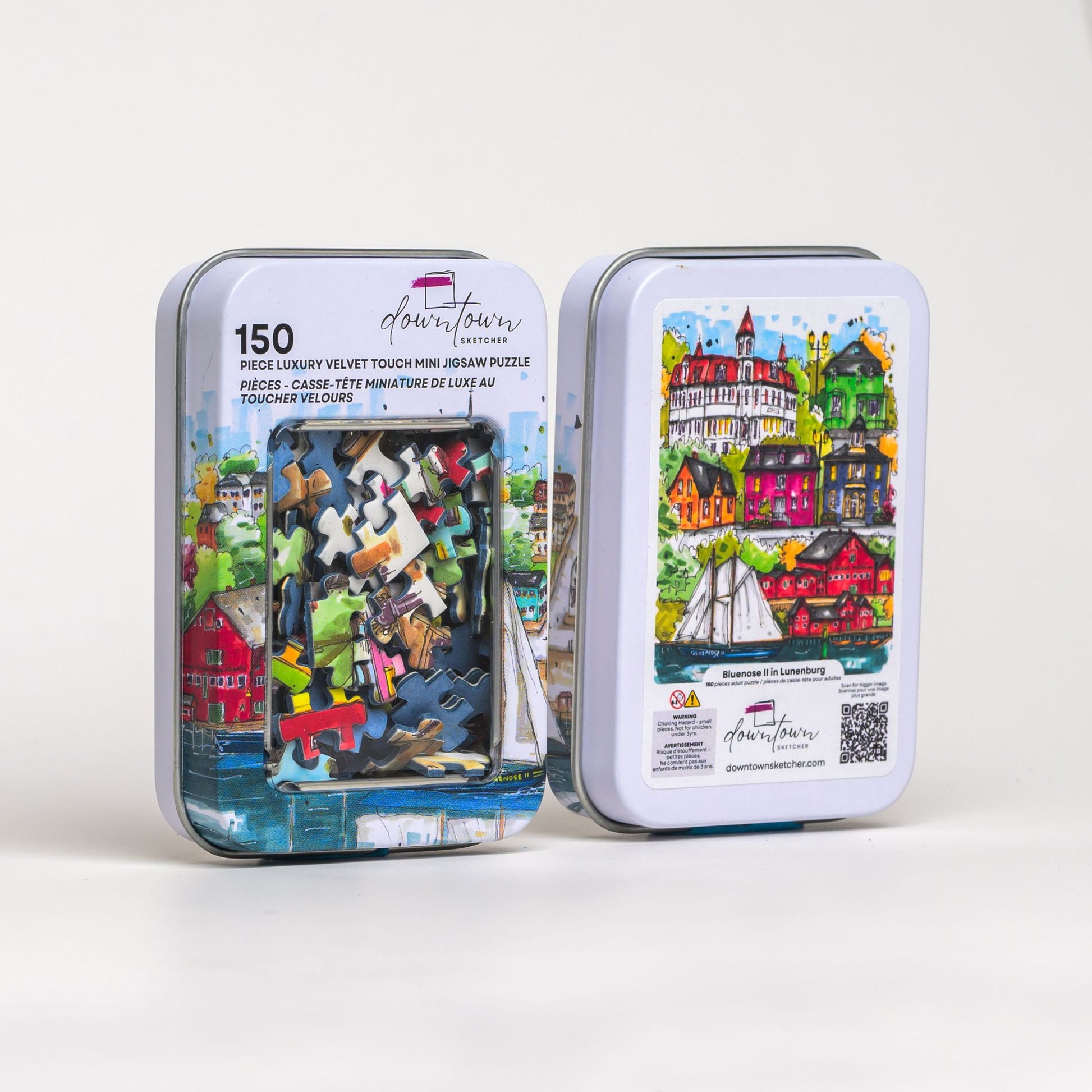 DTSP010 Annapolis Valley, Nova Scotia - Mini Luxury Puzzle - Downtown Sketcher