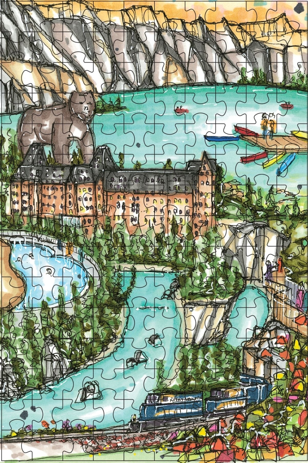 Banff National Park - Banff, Mini Luxury Puzzle