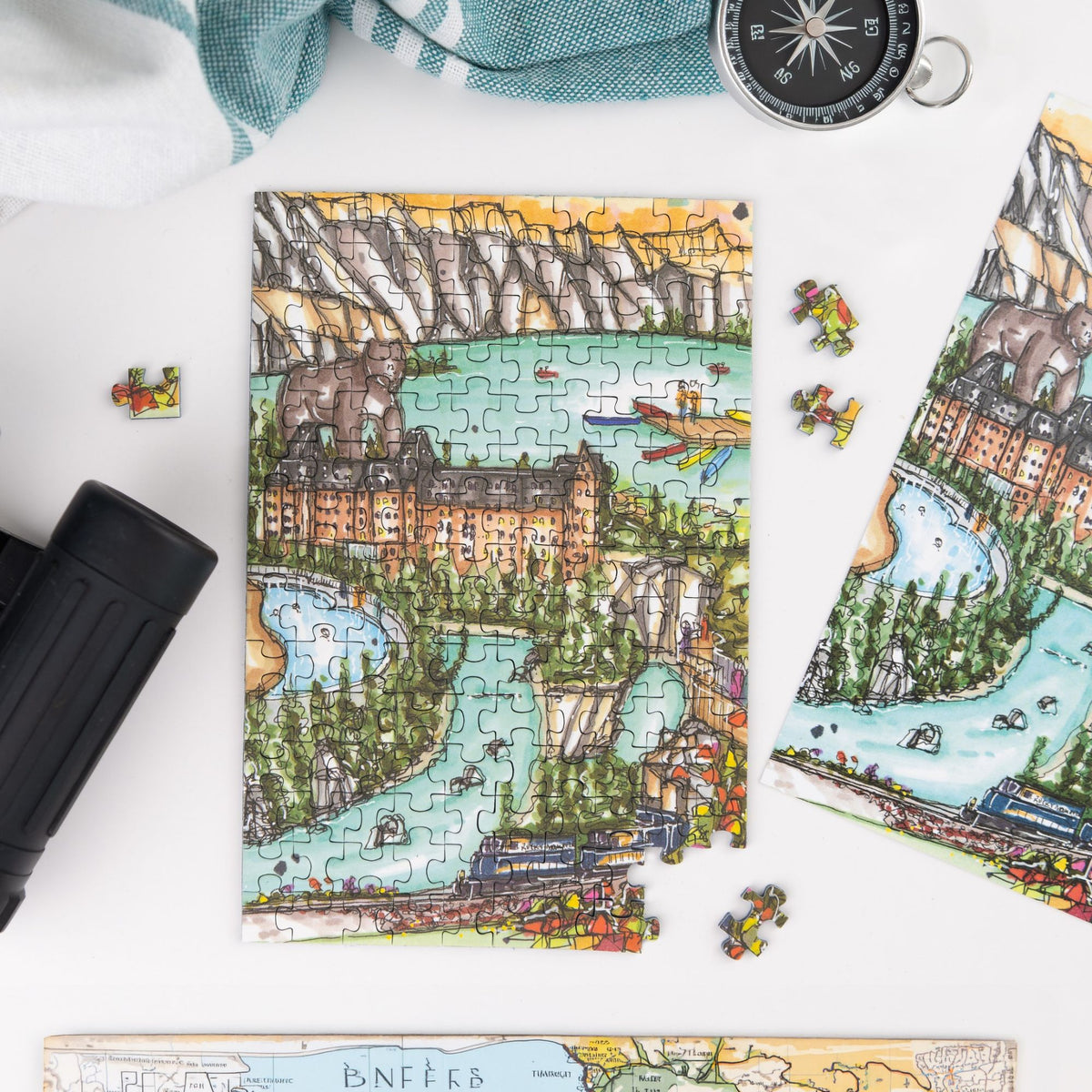 Banff National Park - Banff, Mini Luxury Puzzle