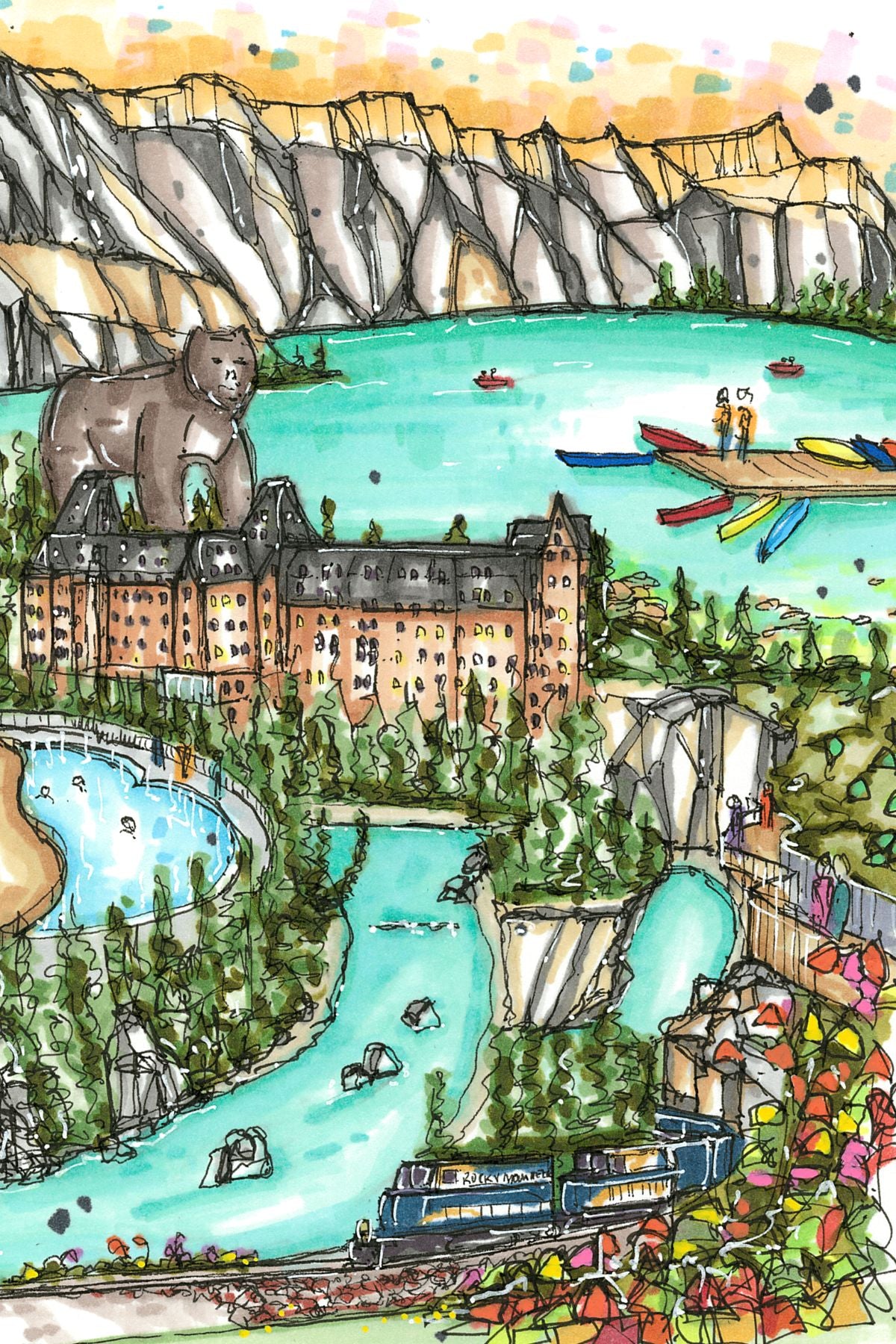 Banff National Park - Banff, Mini Luxury Puzzle