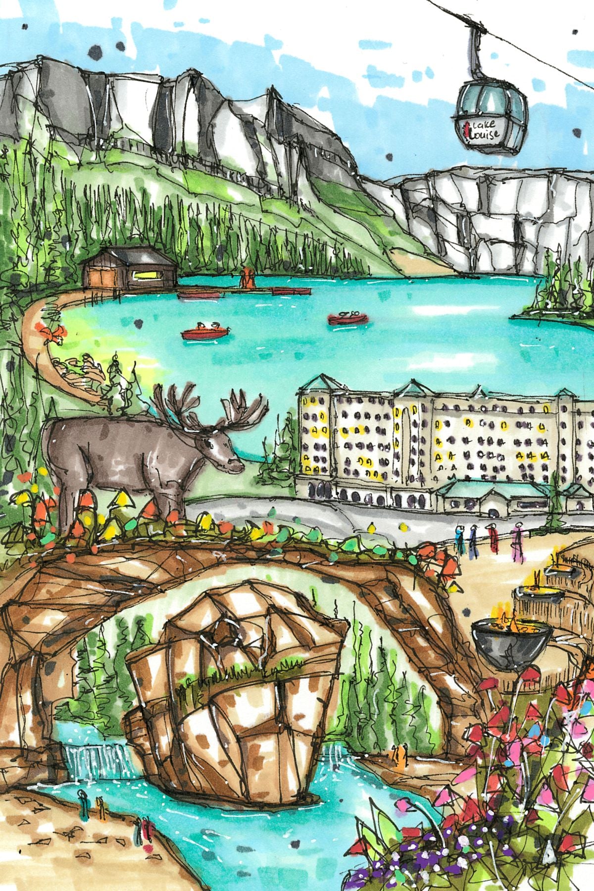 Banff National Park - Lake Louise, Mini Luxury Puzzle