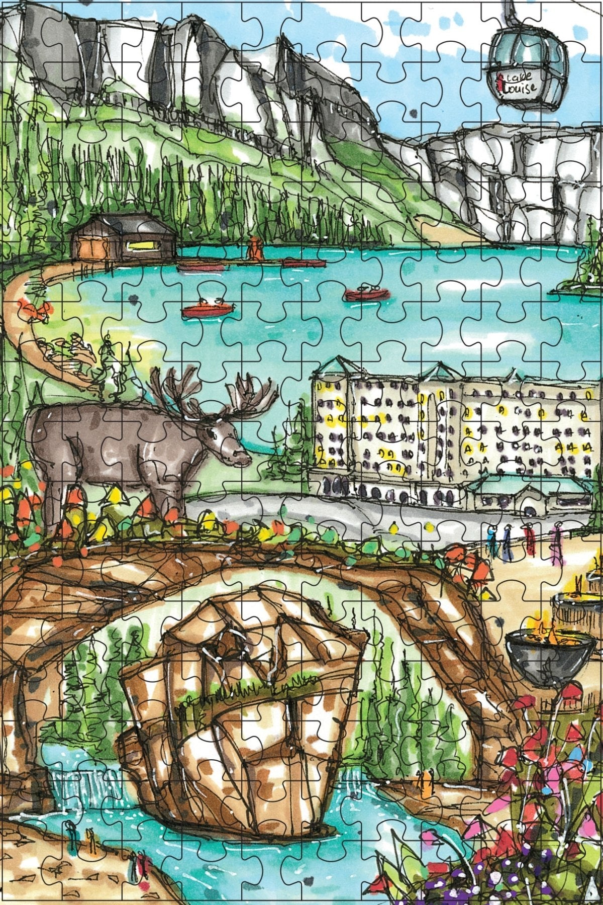 Banff National Park - Lake Louise, Mini Luxury Puzzle