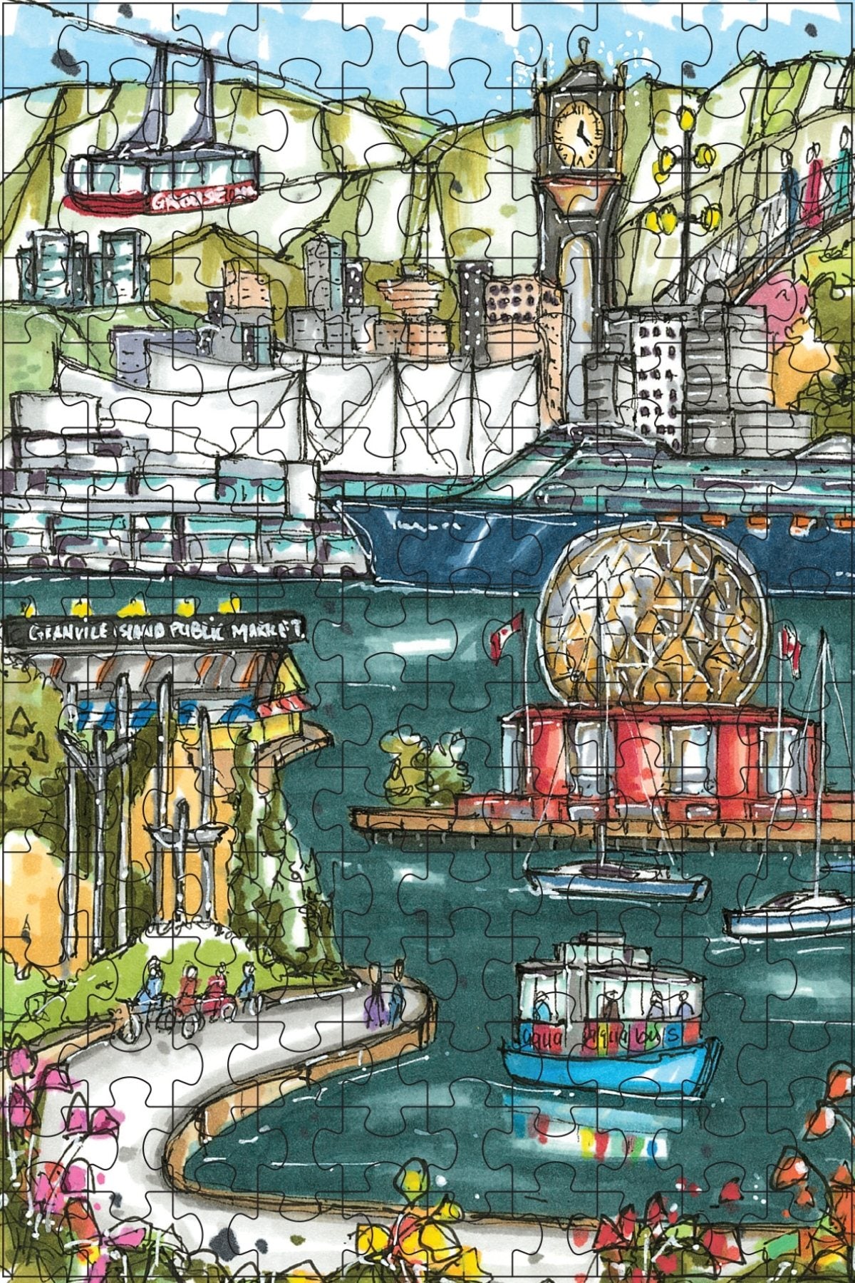 Vancouver BC, Mini Luxury Puzzle