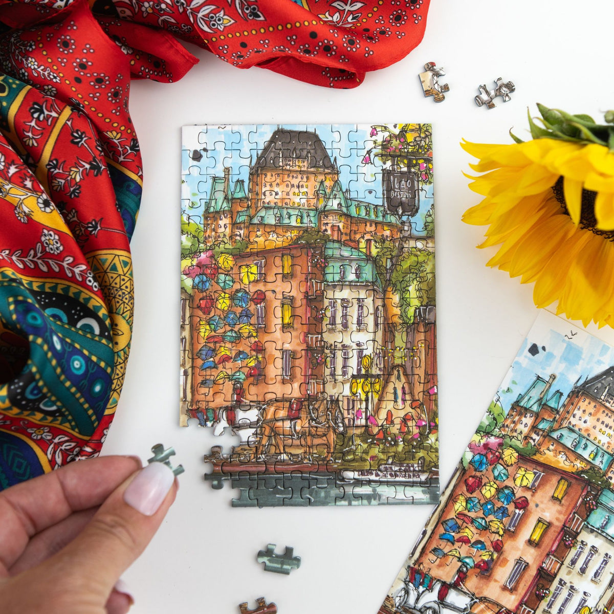 Quebec City Summer, Mini Luxury Puzzle