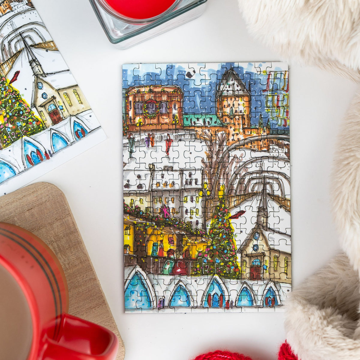 Quebec City Winter, Mini Luxury Puzzle
