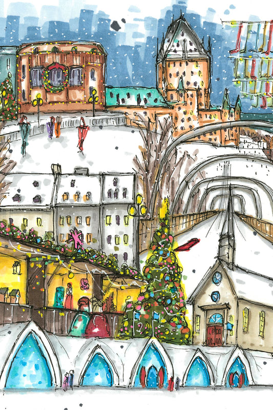 Quebec City Winter, Mini Luxury Puzzle