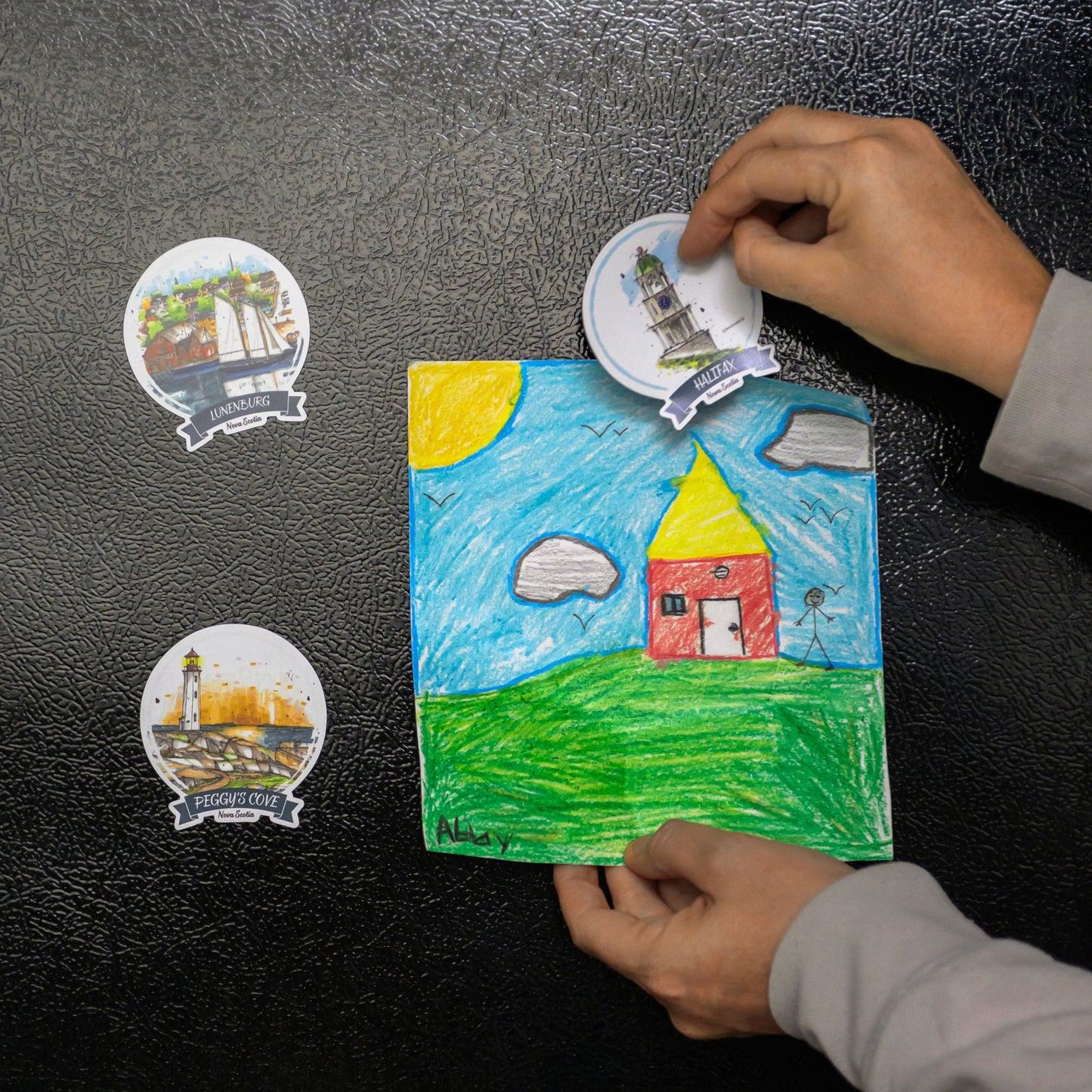 Rocky Mountaineer at Morant's Curve, Banff National Park, Alberta - Downtown Magnet