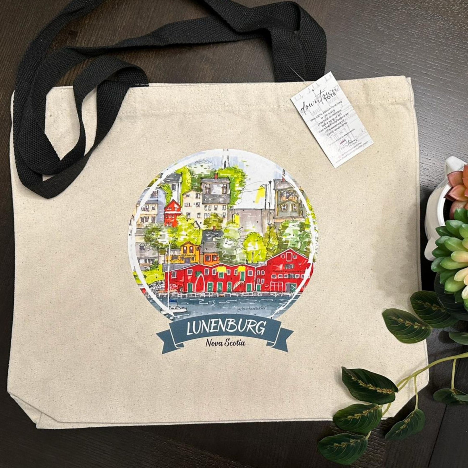 Fisheries Museum of the Atlantic Lunenburg - Downtown Tote - Standard - Downtown Tote - Downtown Sketcher