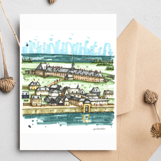 Fortress of Louisbourg National Historic Site, Cape Breton, Greeting Card