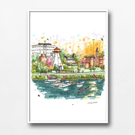 Fredericton Waterfront & The Lighthouse by 540, New Brunswick