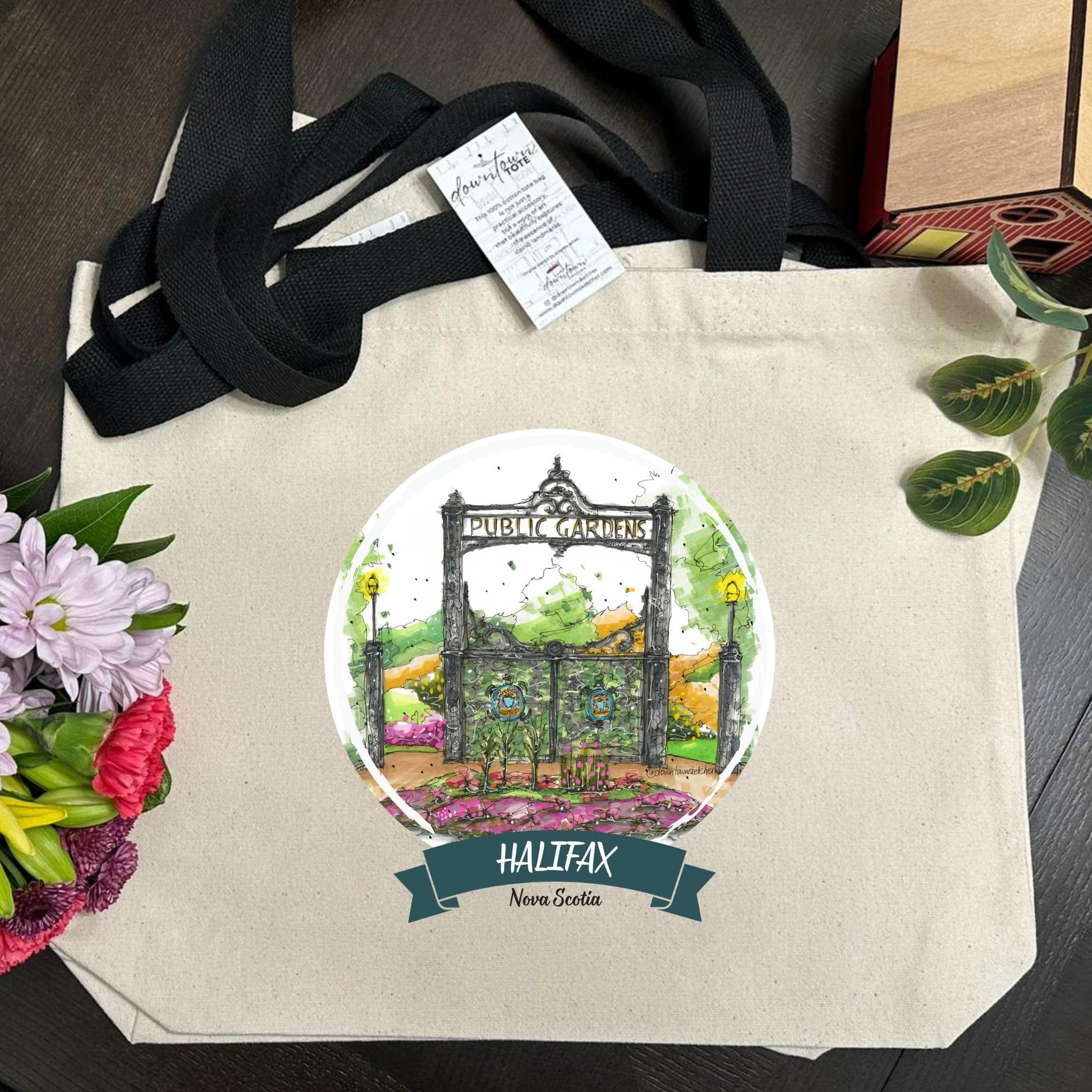 Halifax Public Gardens - Downtown Tote - Standard - Downtown Sketcher