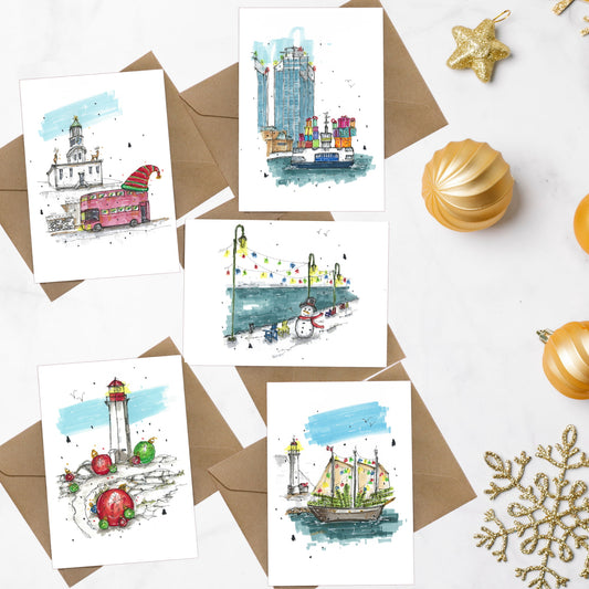 Halifax Themed Christmas 5 Card Pack