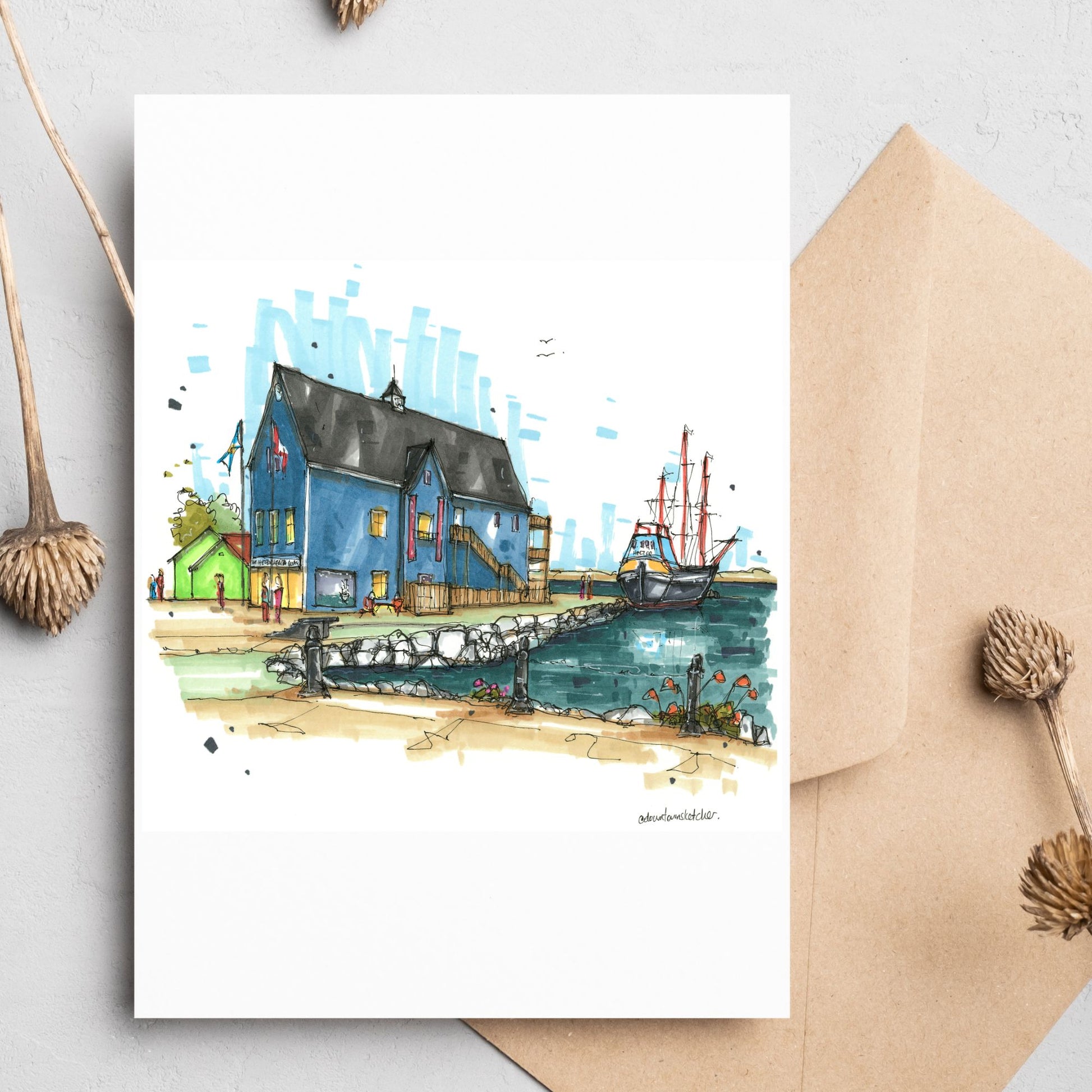 Hector Heritage Quay, Pictou -  Greeting Card