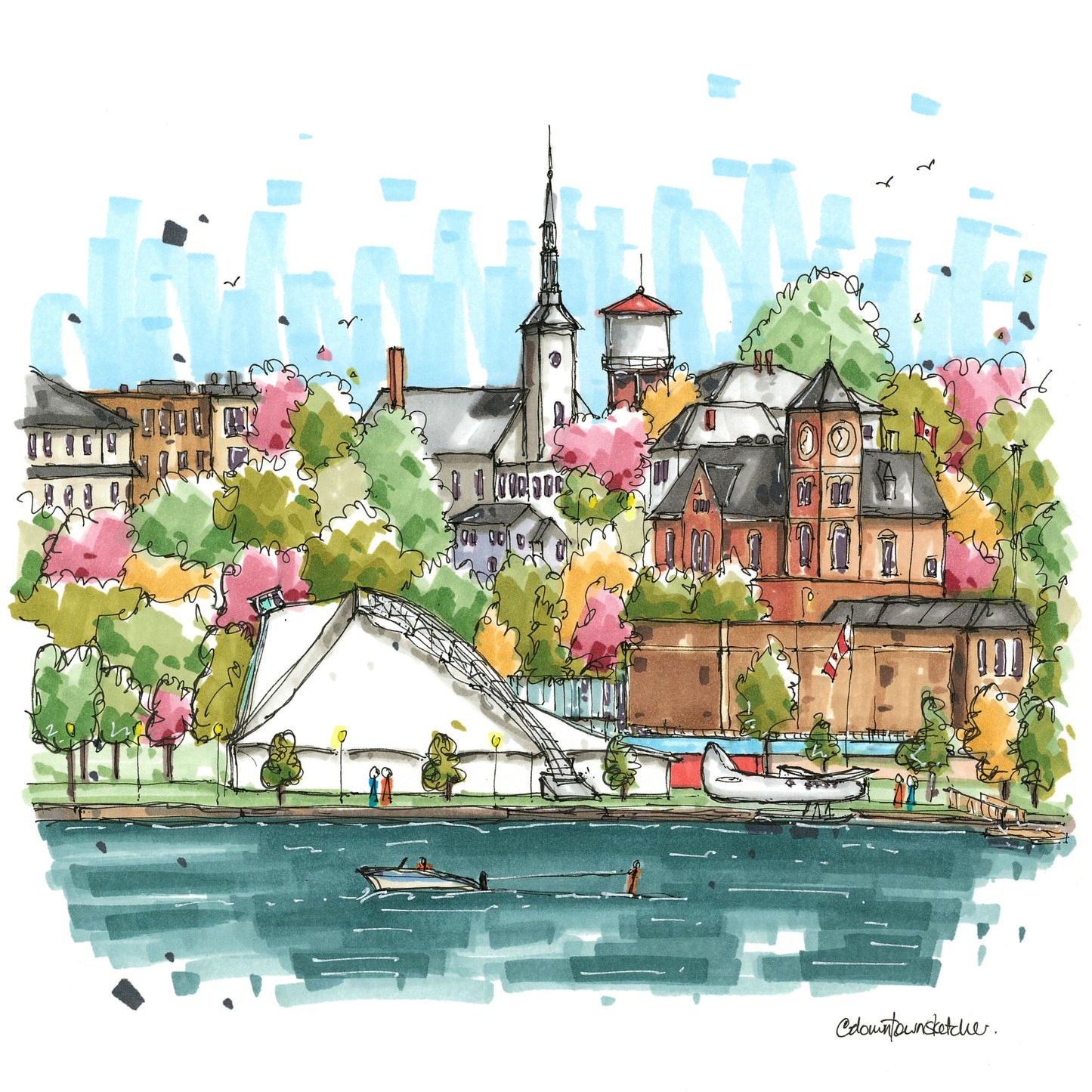Kenora Waterfront, Ontario, Greeting Card