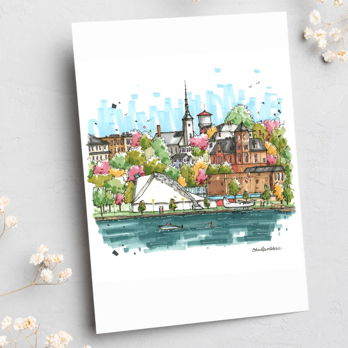 Kenora Waterfront, Ontario, Greeting Card