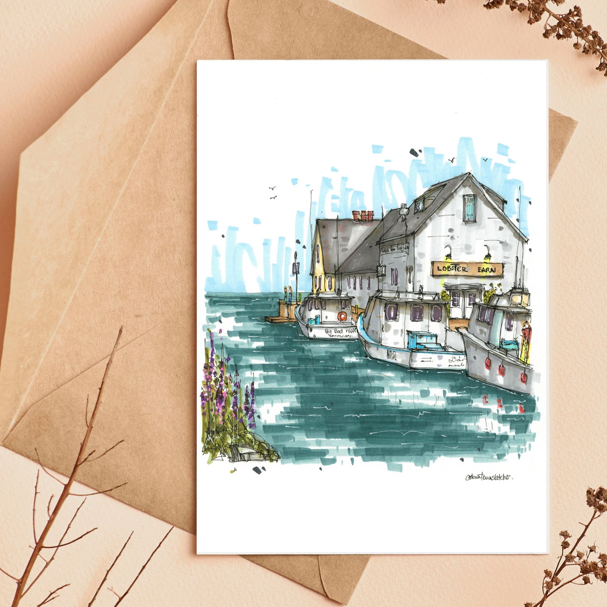 Lobster Barn, Victoria, Prince Edward Island - Greeting Card