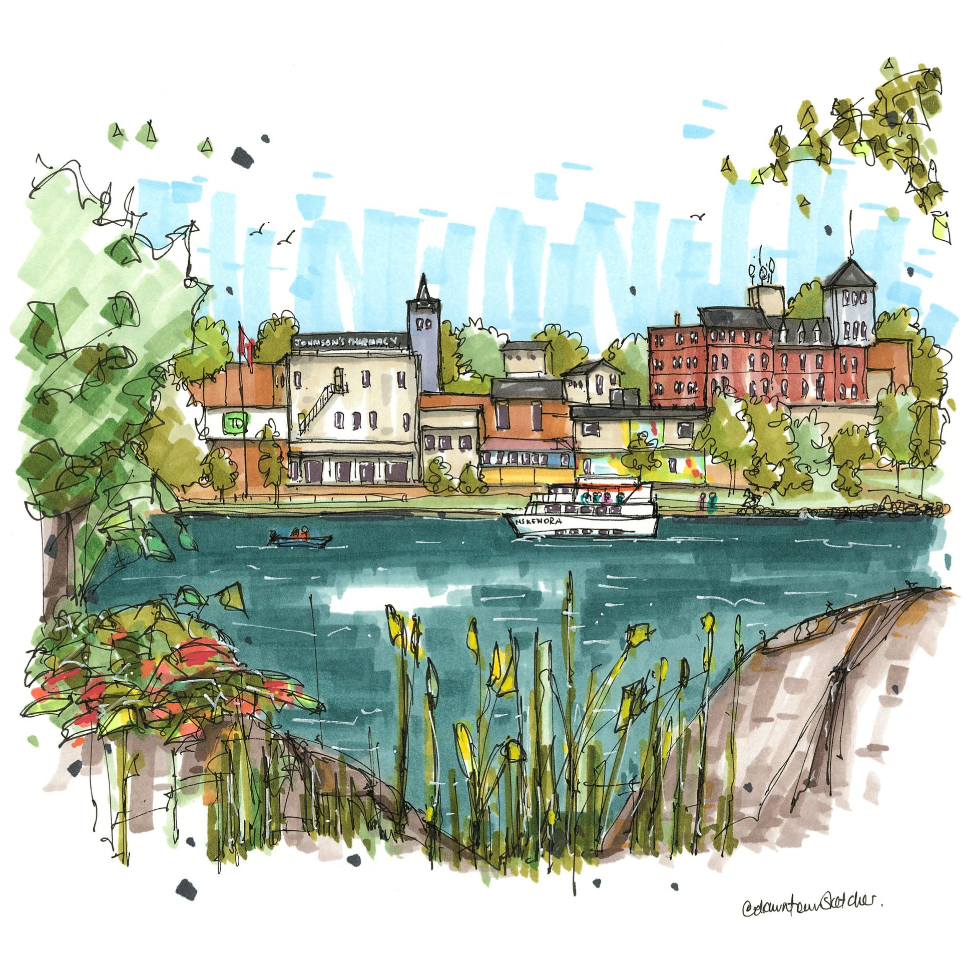 MS Kenora and Kenora Waterfront, Ontario - Downtown Magnet