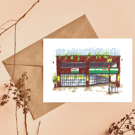 Midtown Tavern, Halifax, Nova Scotia, Greeting Card, Downtownsketcher, Wynand van Niekerk, DTS0066