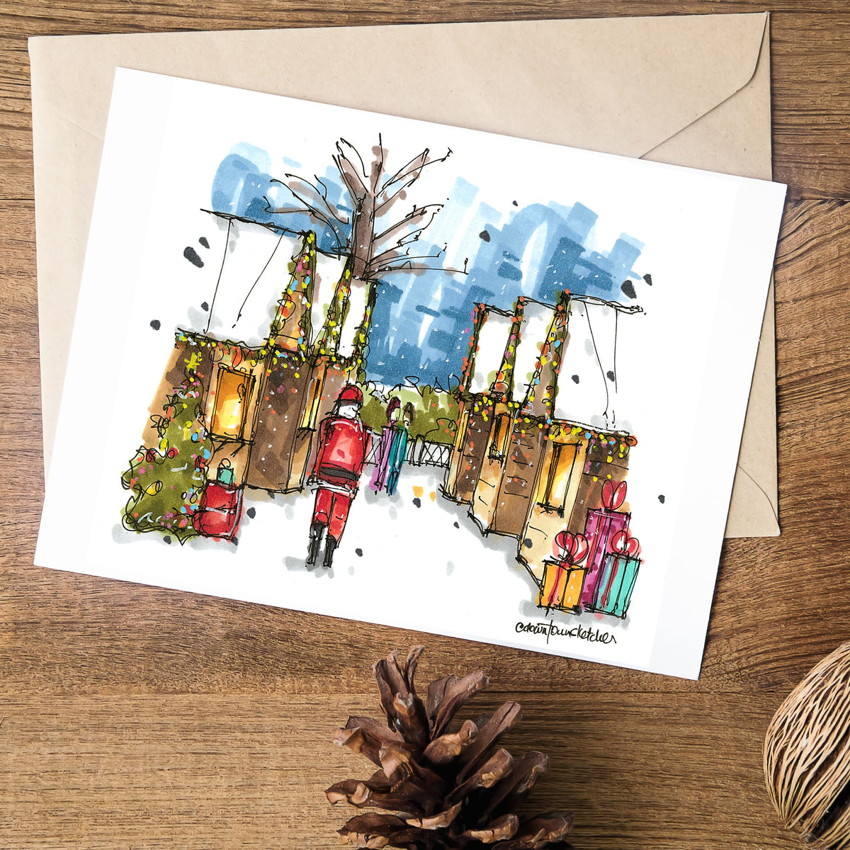 Mistletoe Christmas Market, Charlottetown, PEI - Christmas Card
