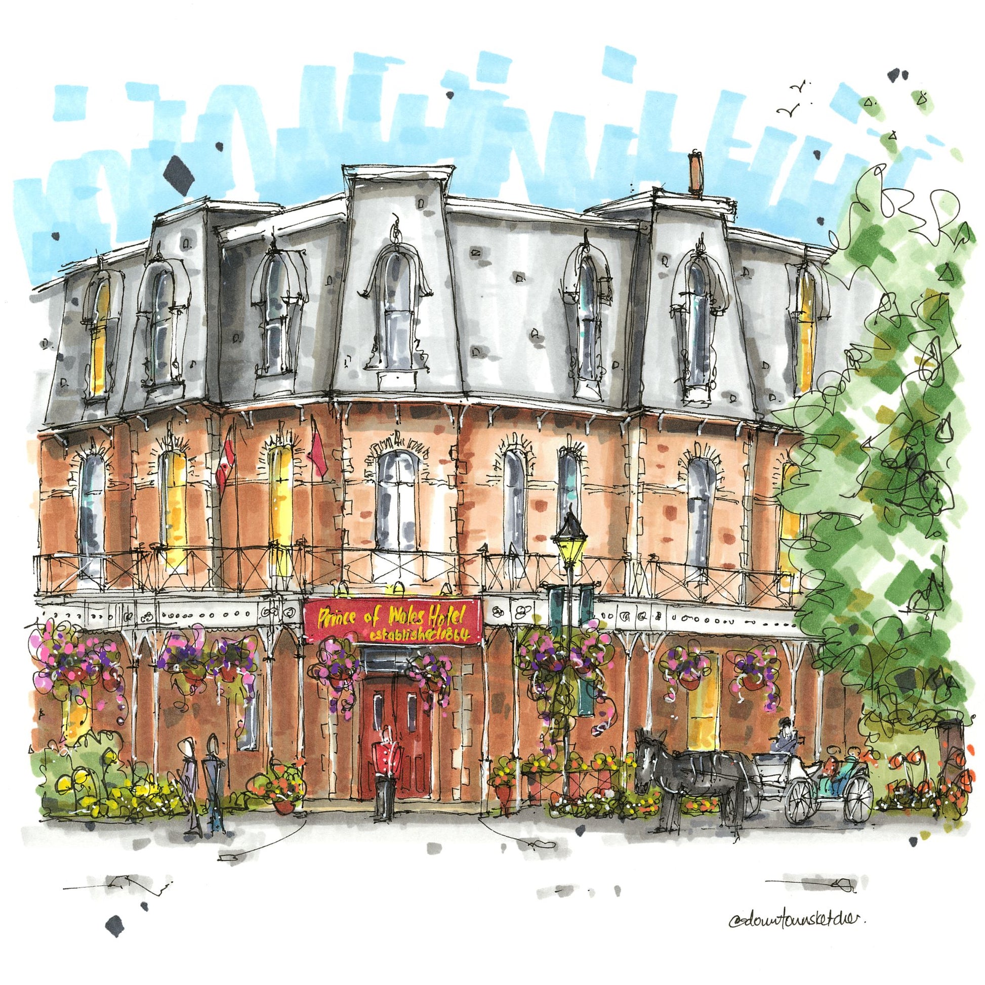 Prince of Wales Hotel, Niagara on the Lake, Greeting Card