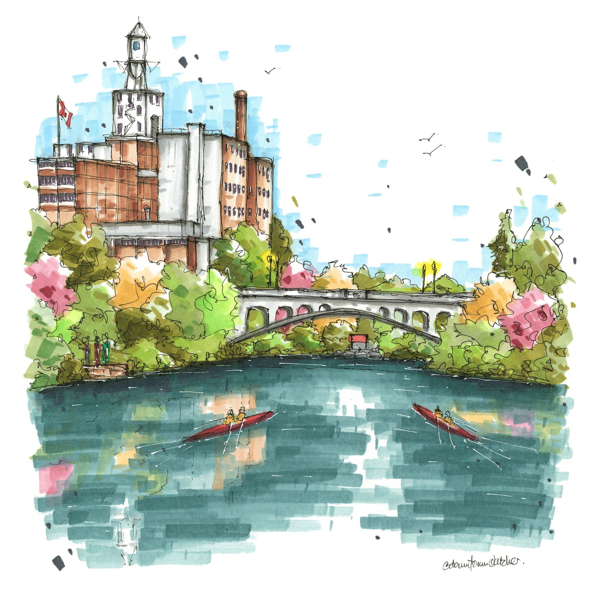 Quaker Oats, Peterborough Ontario, Greeting Card
