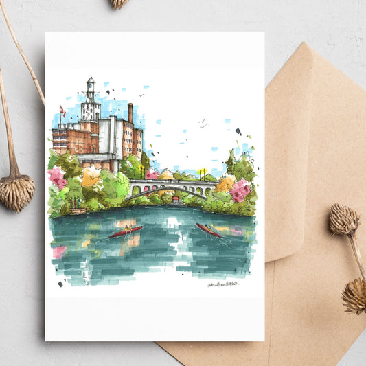 Quaker Oats, Peterborough Ontario, Greeting Card