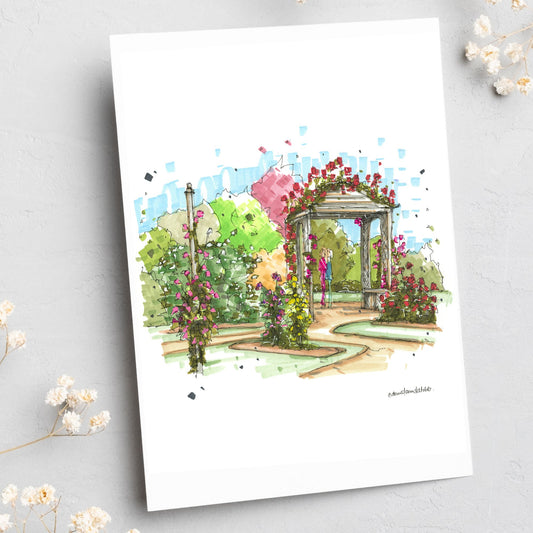 Rose Arbour, Historic Gardens, Annapolis Royal, Greeting Card
