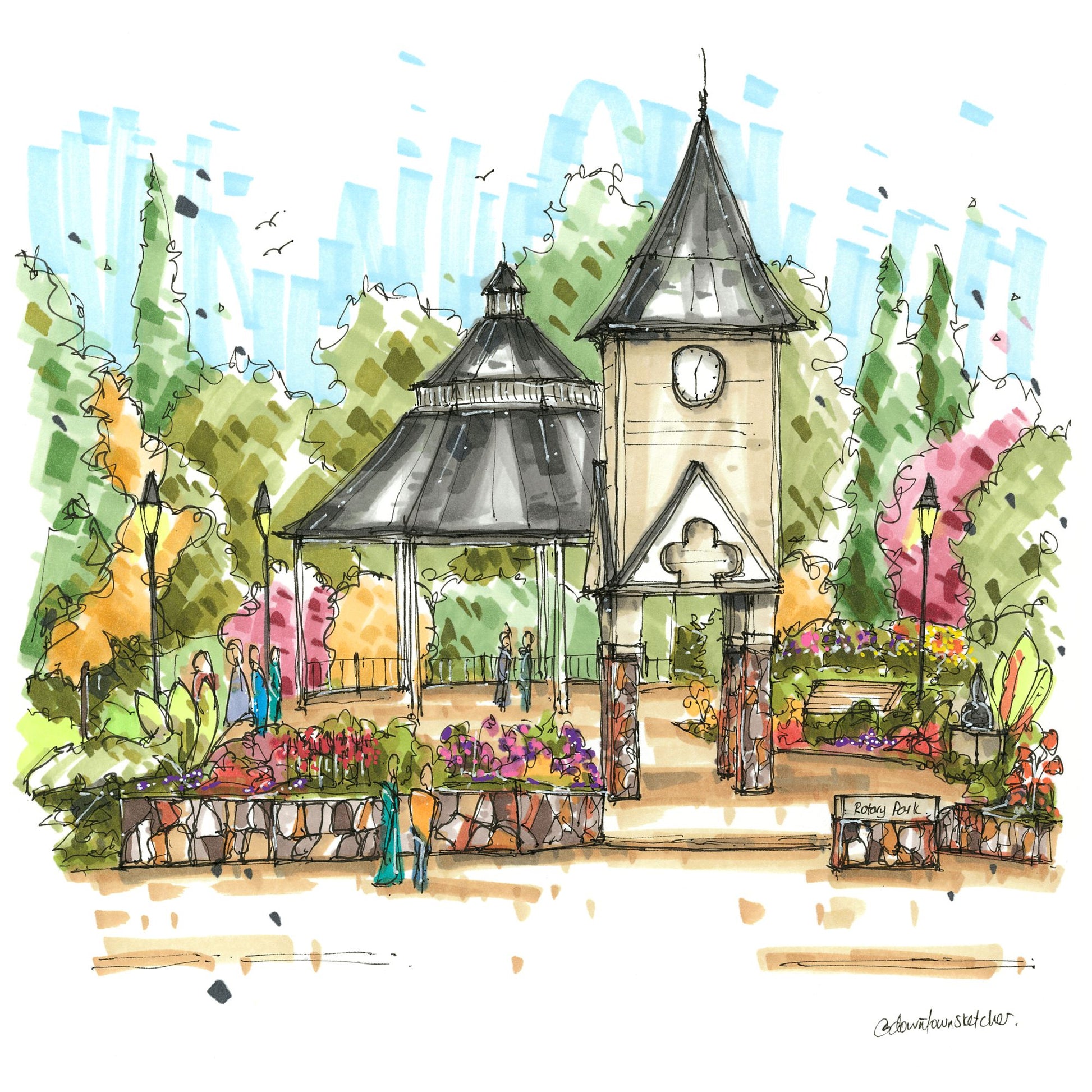 Rotary Park Bowmanville, Ontario -  Greeting Card