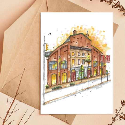 St Lawrence Market Toronto greeting card