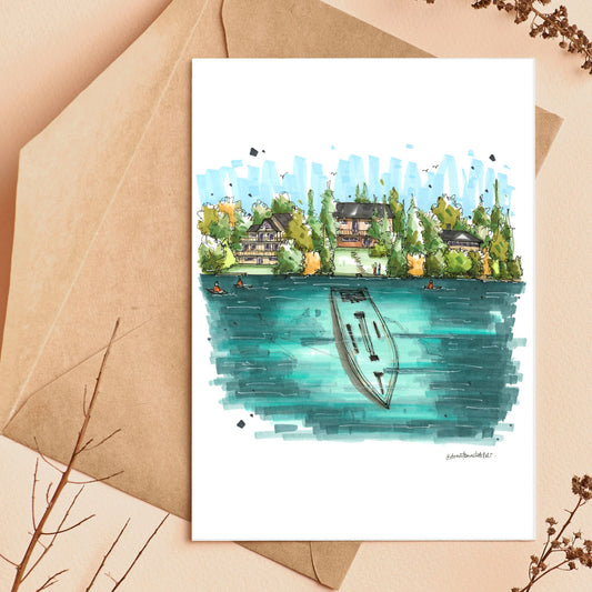 Sweepstakes Ship Wreckage, Tobermory, ON - Greeting Card