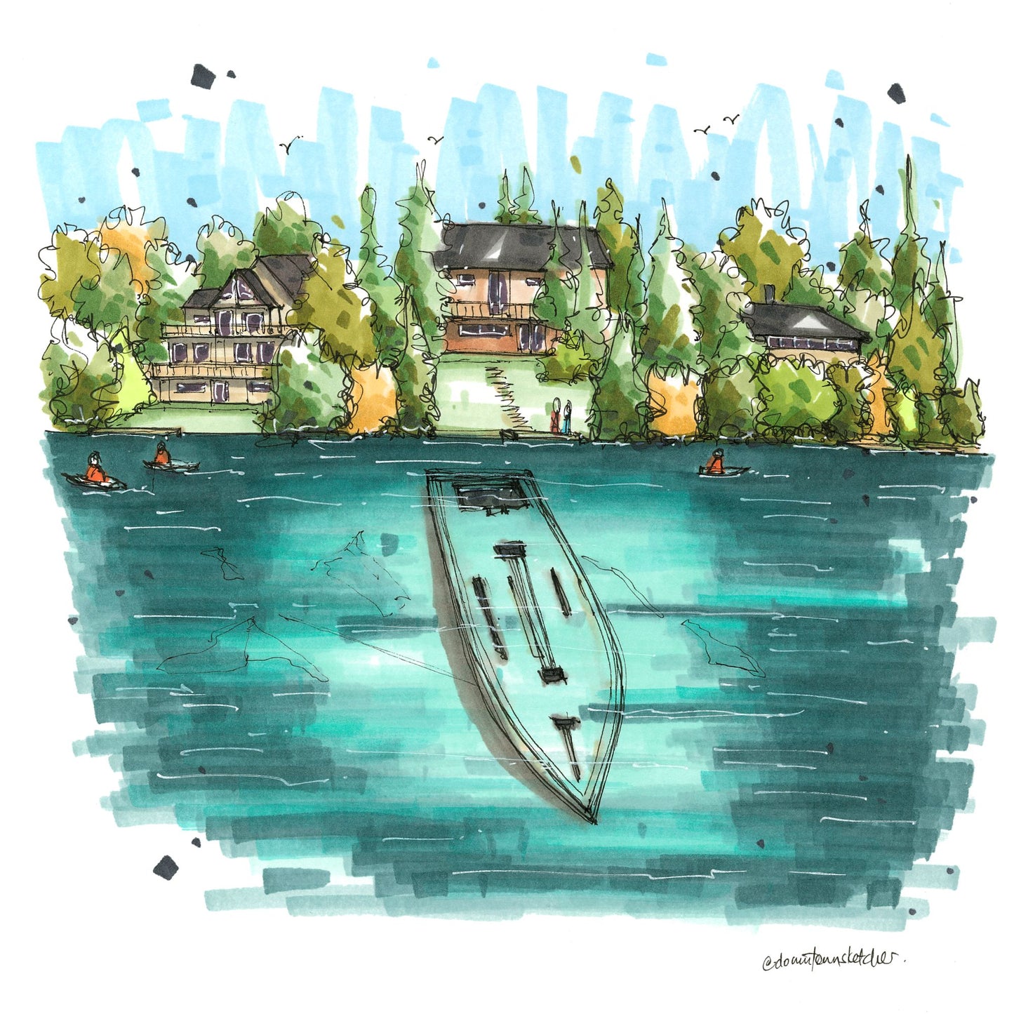 Sweepstakes Ship Wreckage, Tobermory, ON - Downtown Magnet