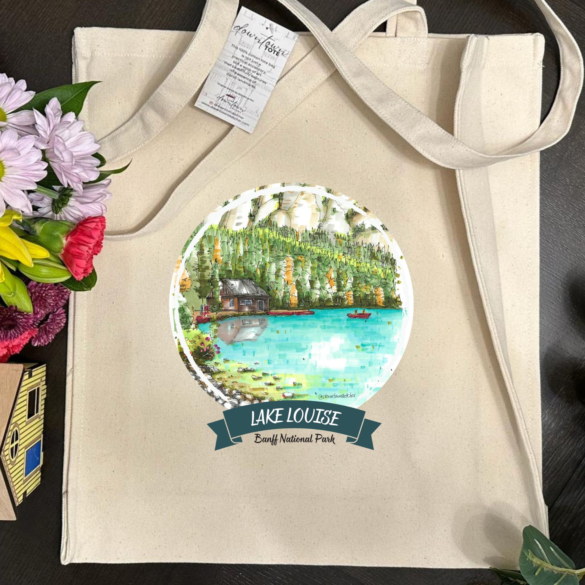 The Boathouse at Fairmont Chateau Lake Louise, Banff National Park - Downtown Tote Tall- Downtown Sketcher
