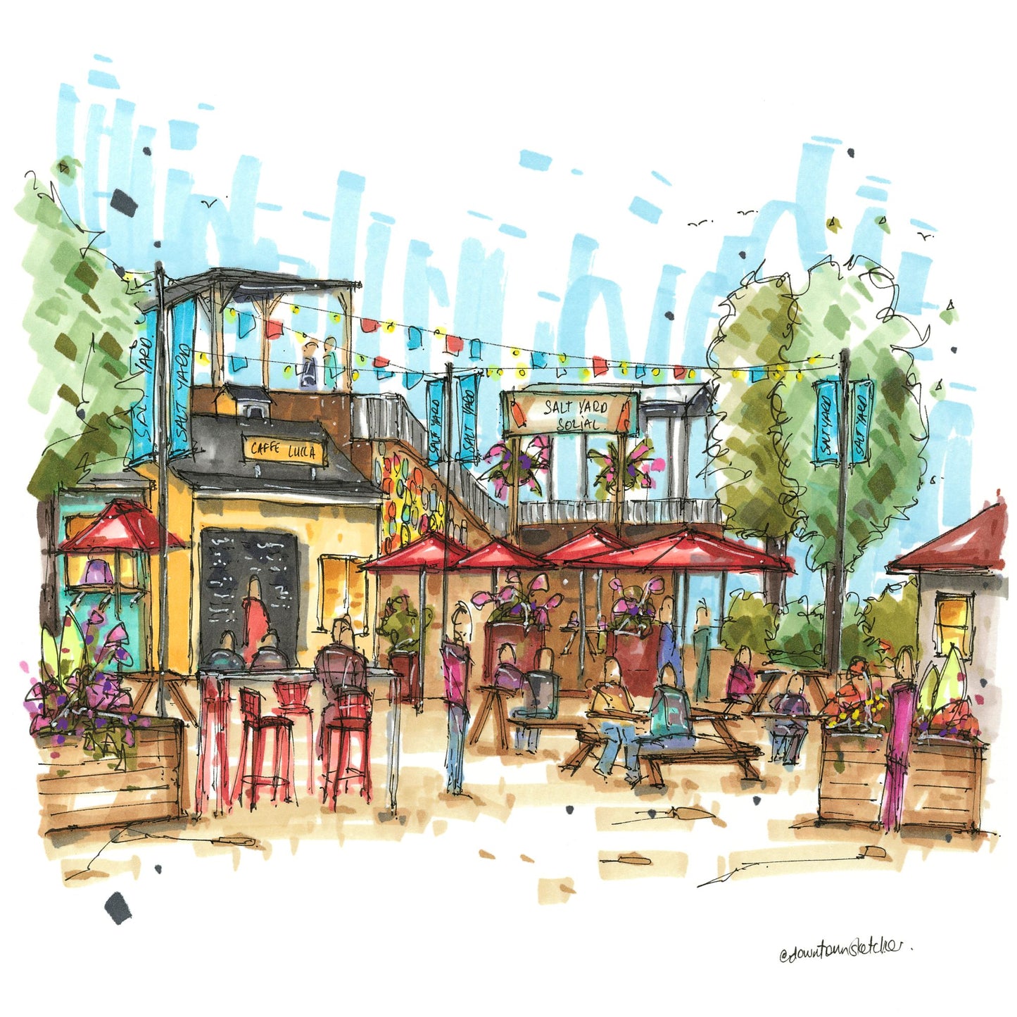 The Salt Yard, Halifax Waterfront, Greeting Card
