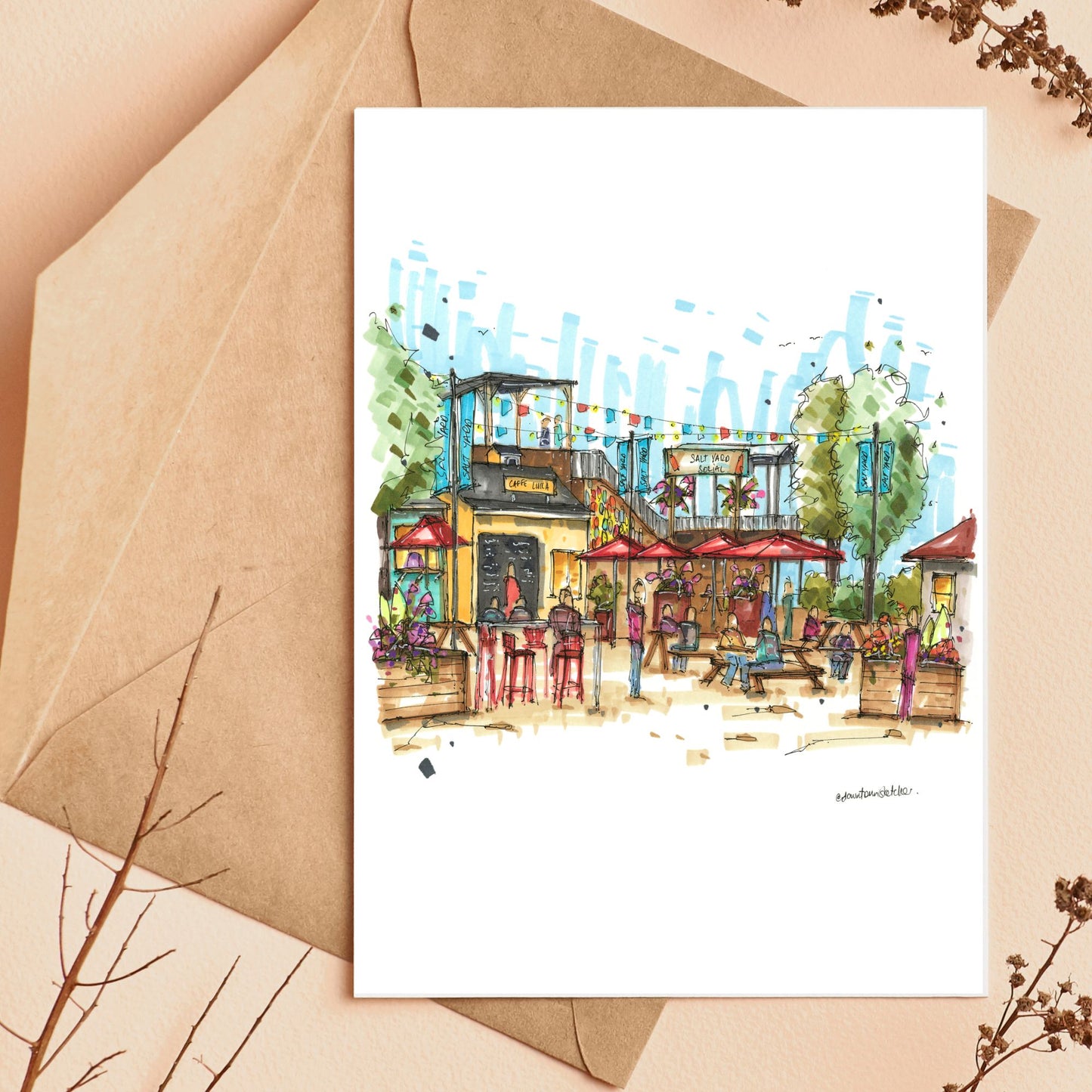 The Salt Yard, Halifax Waterfront, Greeting Card