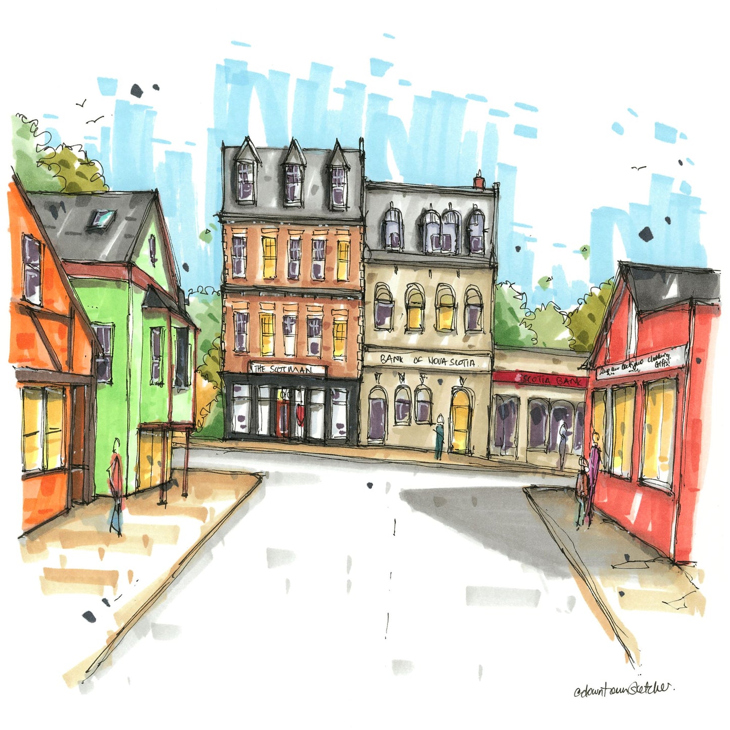 The Scotsman Inn, Cnr Water & Coleraine Str, Pictou -  Greeting Card