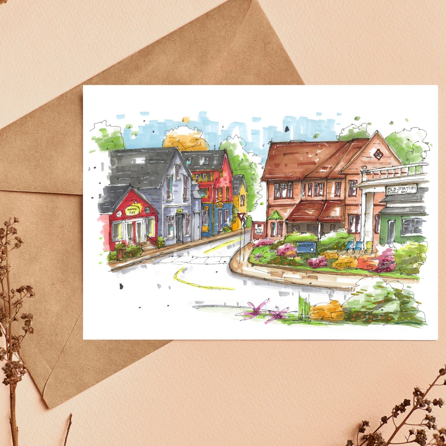 The Tea Brewery Mahone Bay Greeting Card