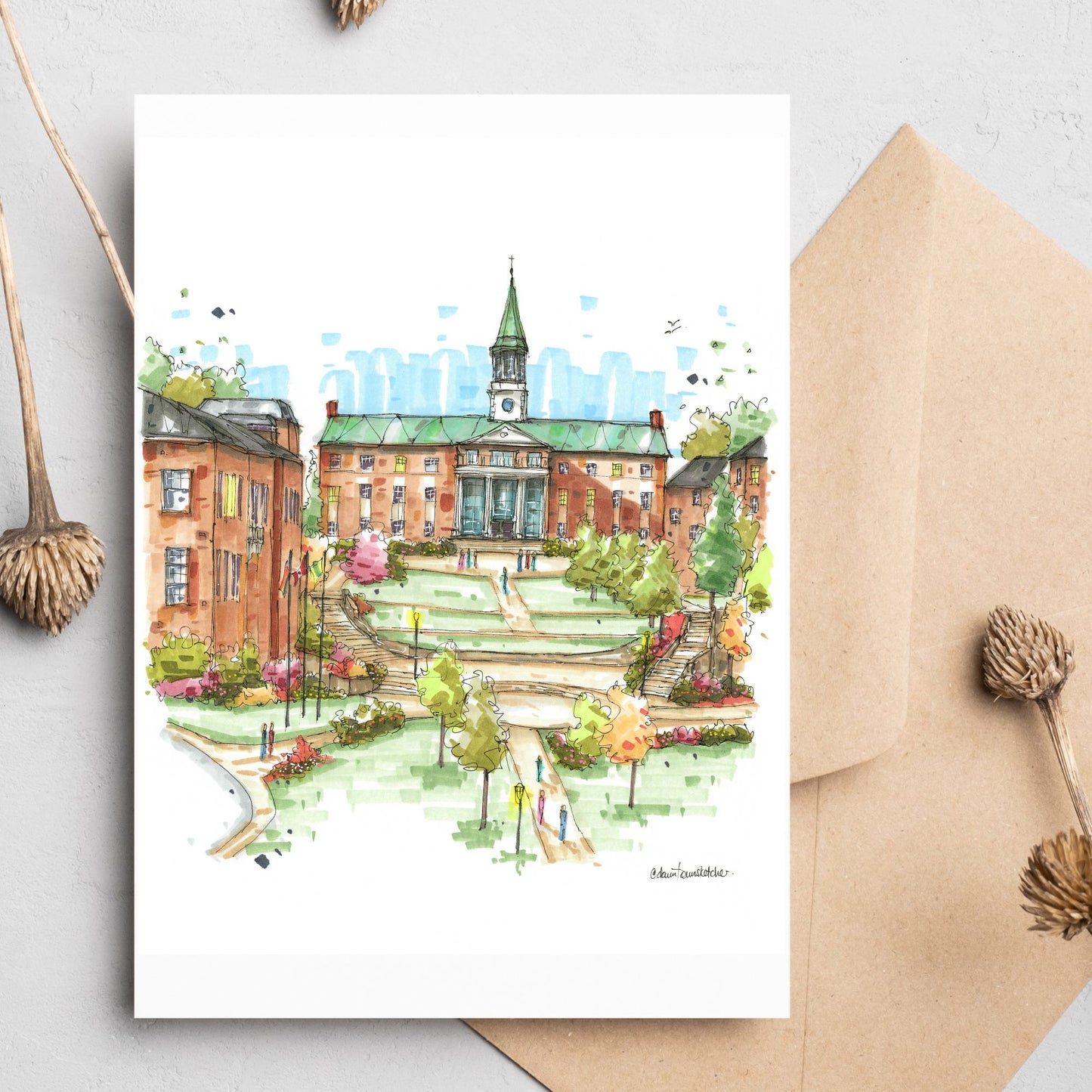 University of New Brunswick, Fredericton, Greeting Card