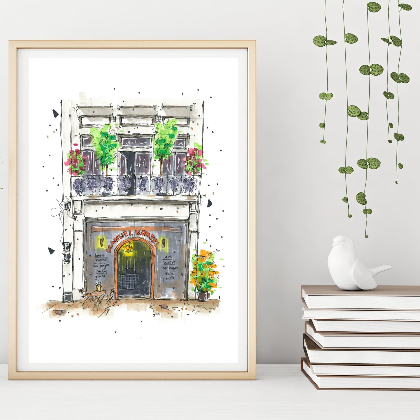 DTS0026 - Manuel Kartel, Storefront Sketch, Art Print - Artwork Print Sketch 2 - Downtown Sketcher